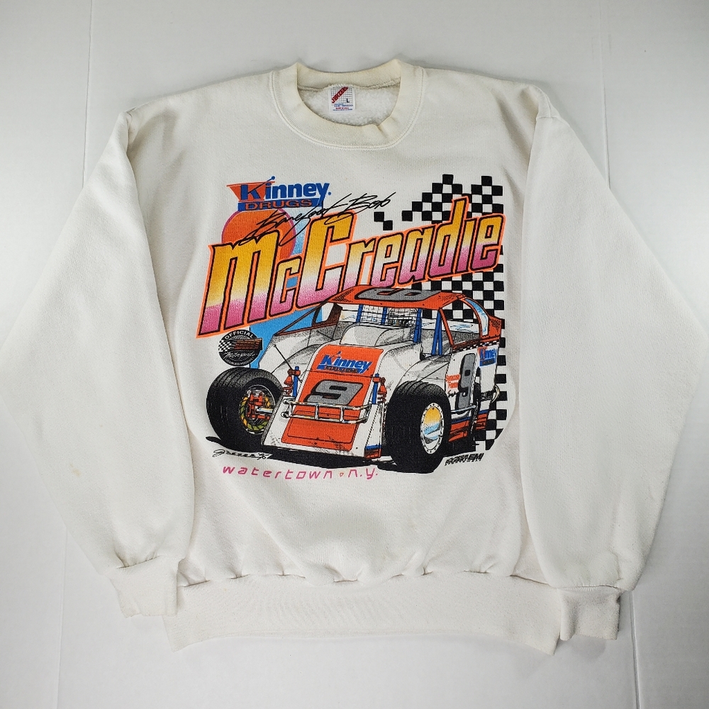 Vintage Barefoot Bob McCreadie Racing Crewneck Sweatshirt See Ya Adult Large